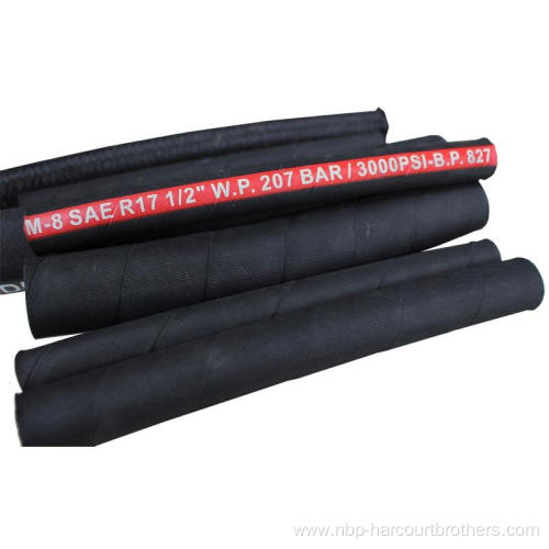 Steel wire reinforced SAE100R17 hydraulic oil resistant hose